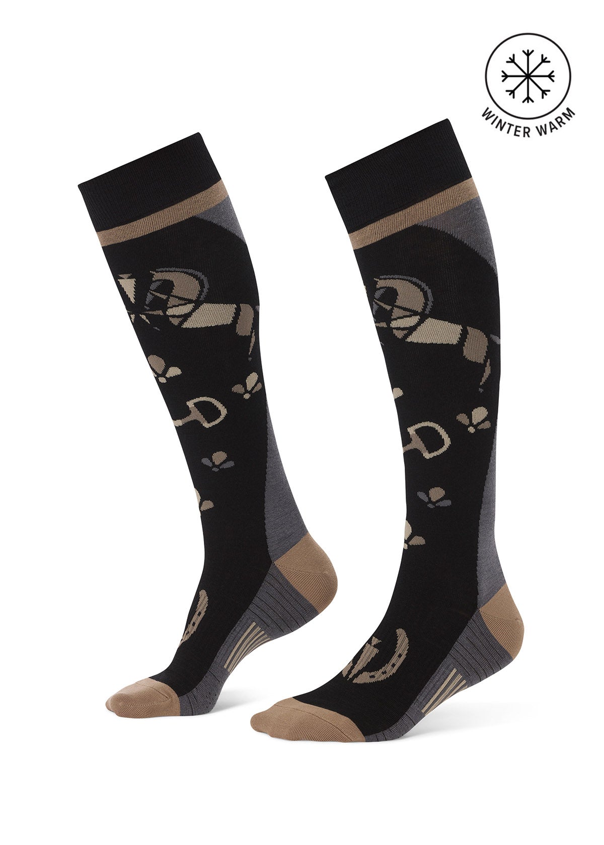 Kids Happy Horse Wool Knee-Hi Socks