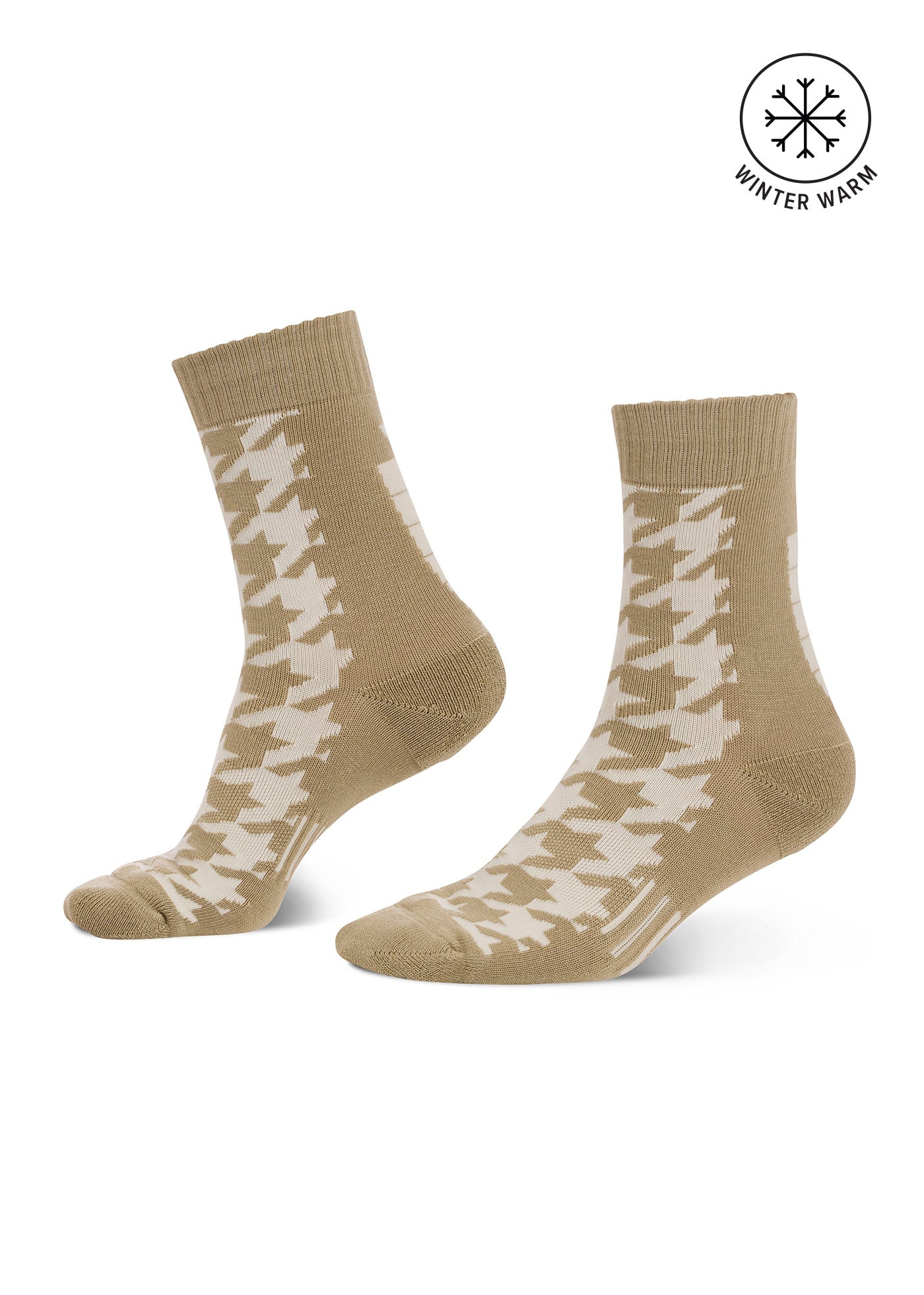 Houndstooth Wool Paddock Boot Socks
