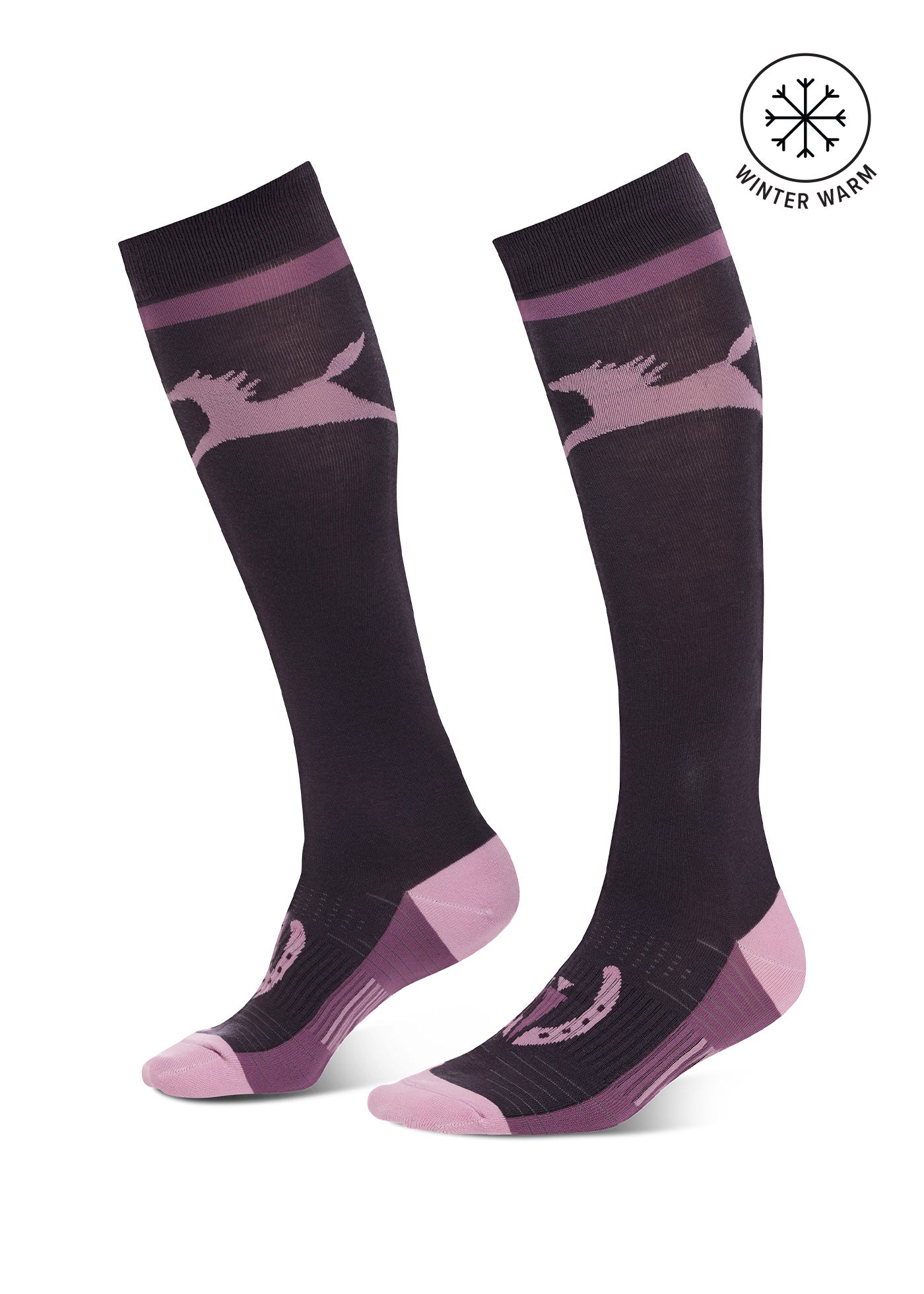 Kids Flying Horse Wool Knee-Hi Riding Socks