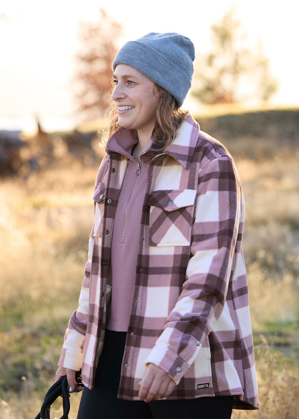 Alpine Fleece Snap Front Barn Shirt