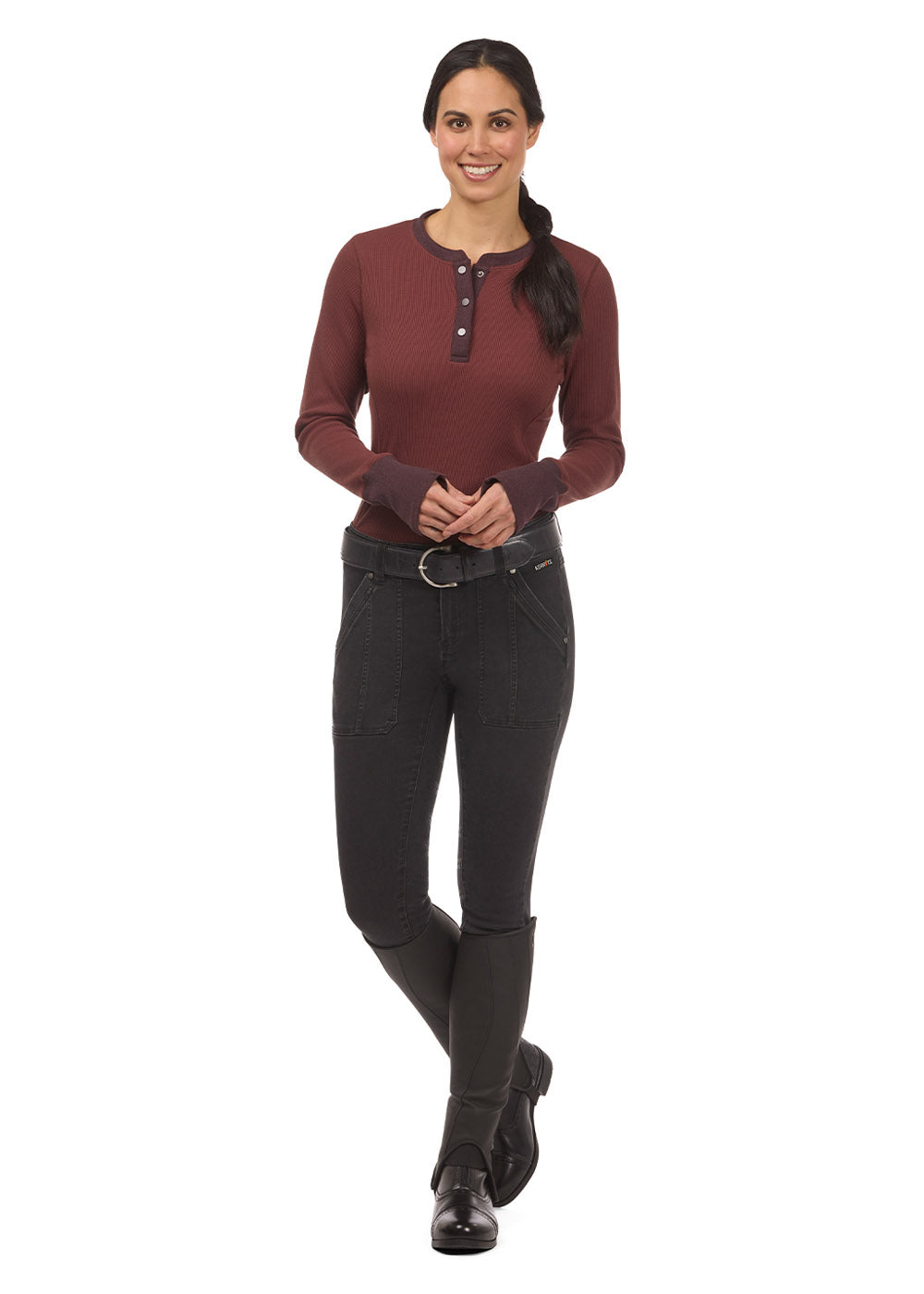 Hot to Trot Thermal Henley