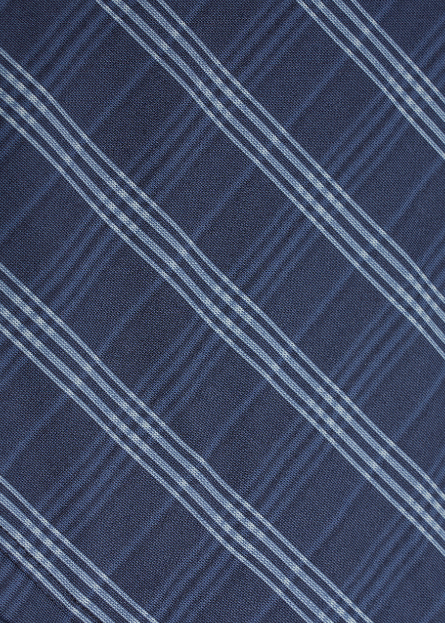 Stretch Plaid Quarter Zip Top
