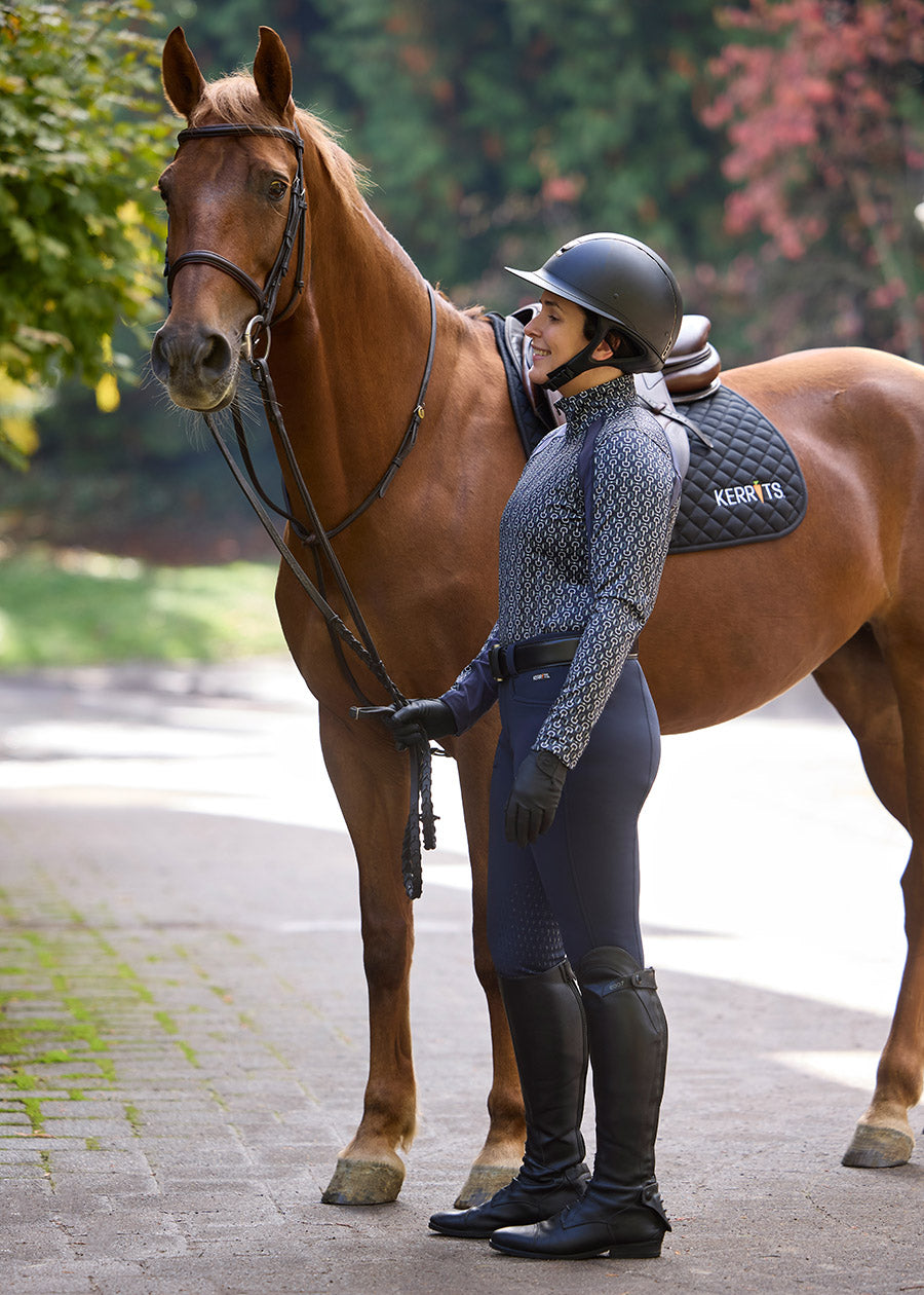 First Level Quarter Zip Stretch Fleece Tech Top - Print
