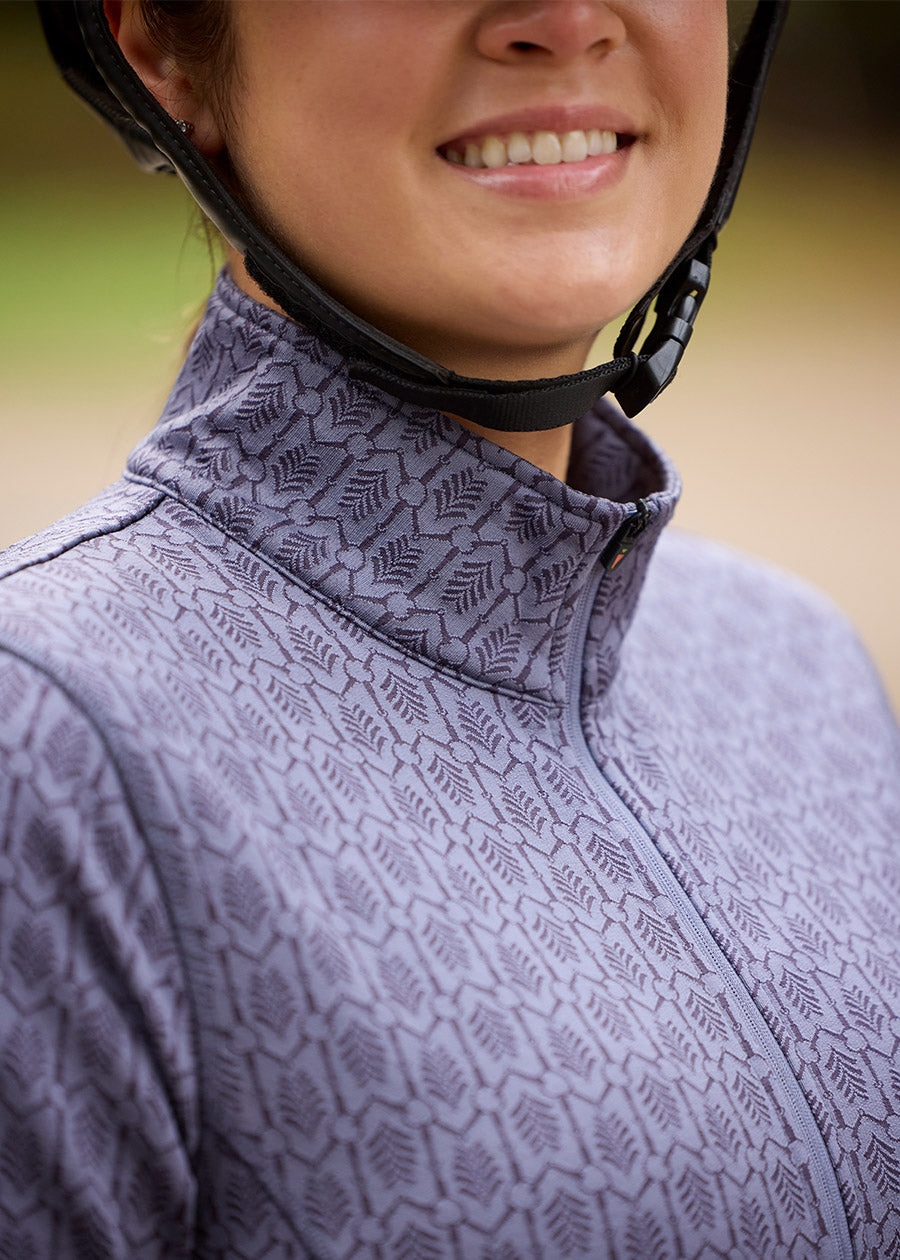 Snaffle Links Fleece Half Zip Riding Top