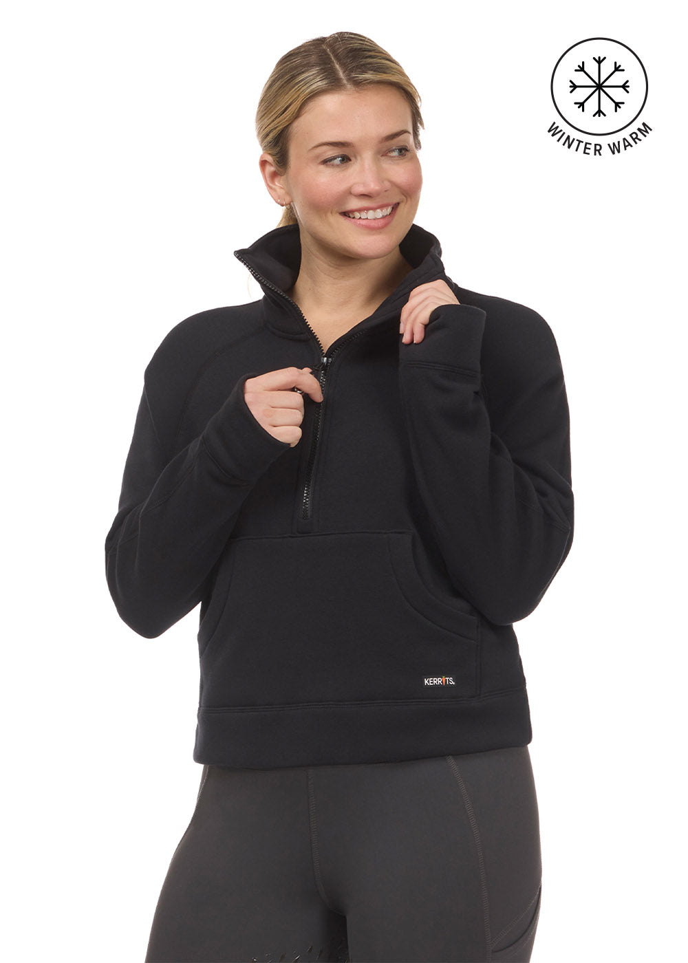 Etched Equine Half Zip Sweatshirt