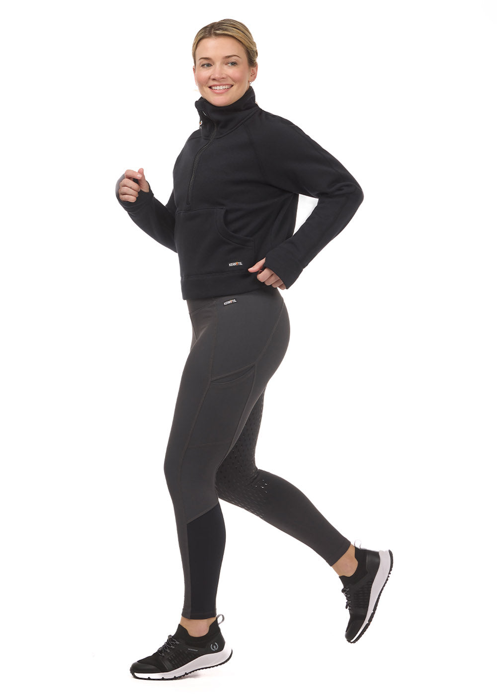 Etched Equine Half Zip Sweatshirt