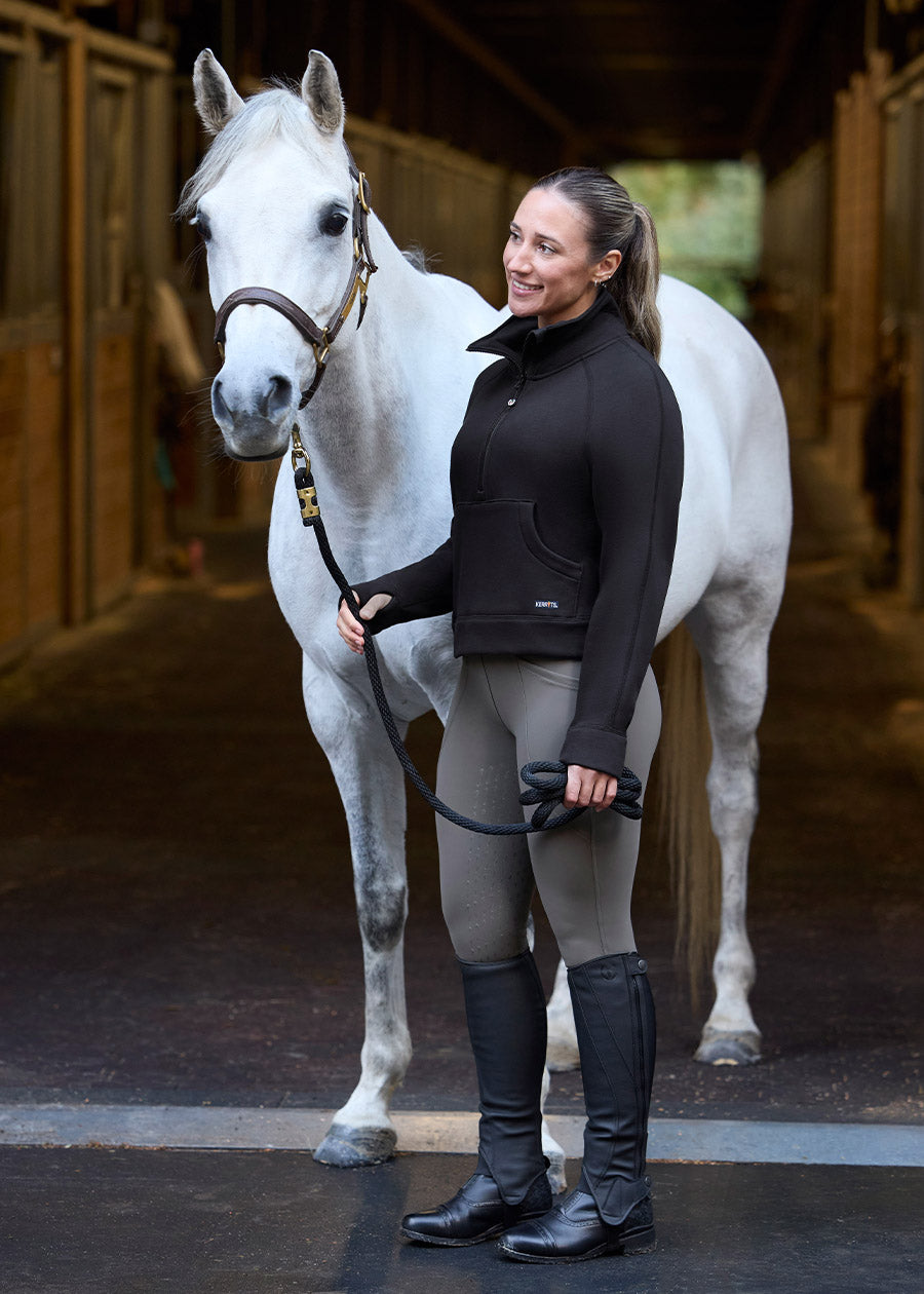 Etched Equine Half Zip Sweatshirt