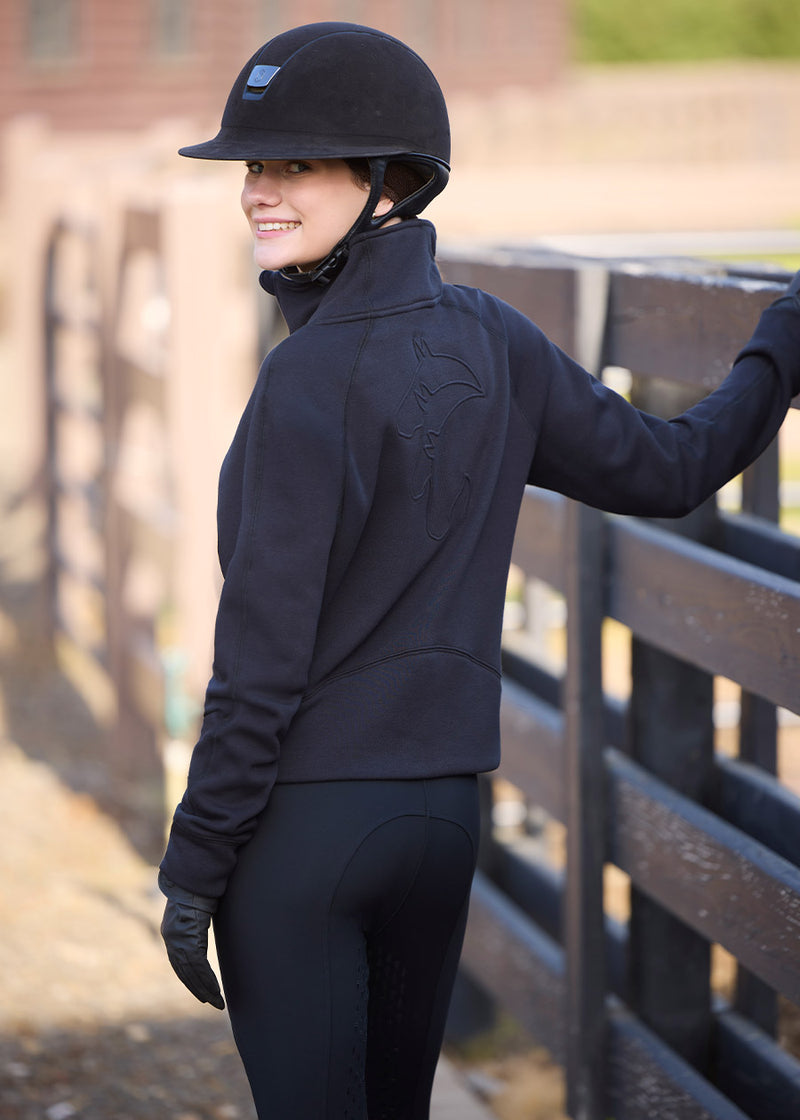Etched Equine Half Zip Sweatshirt