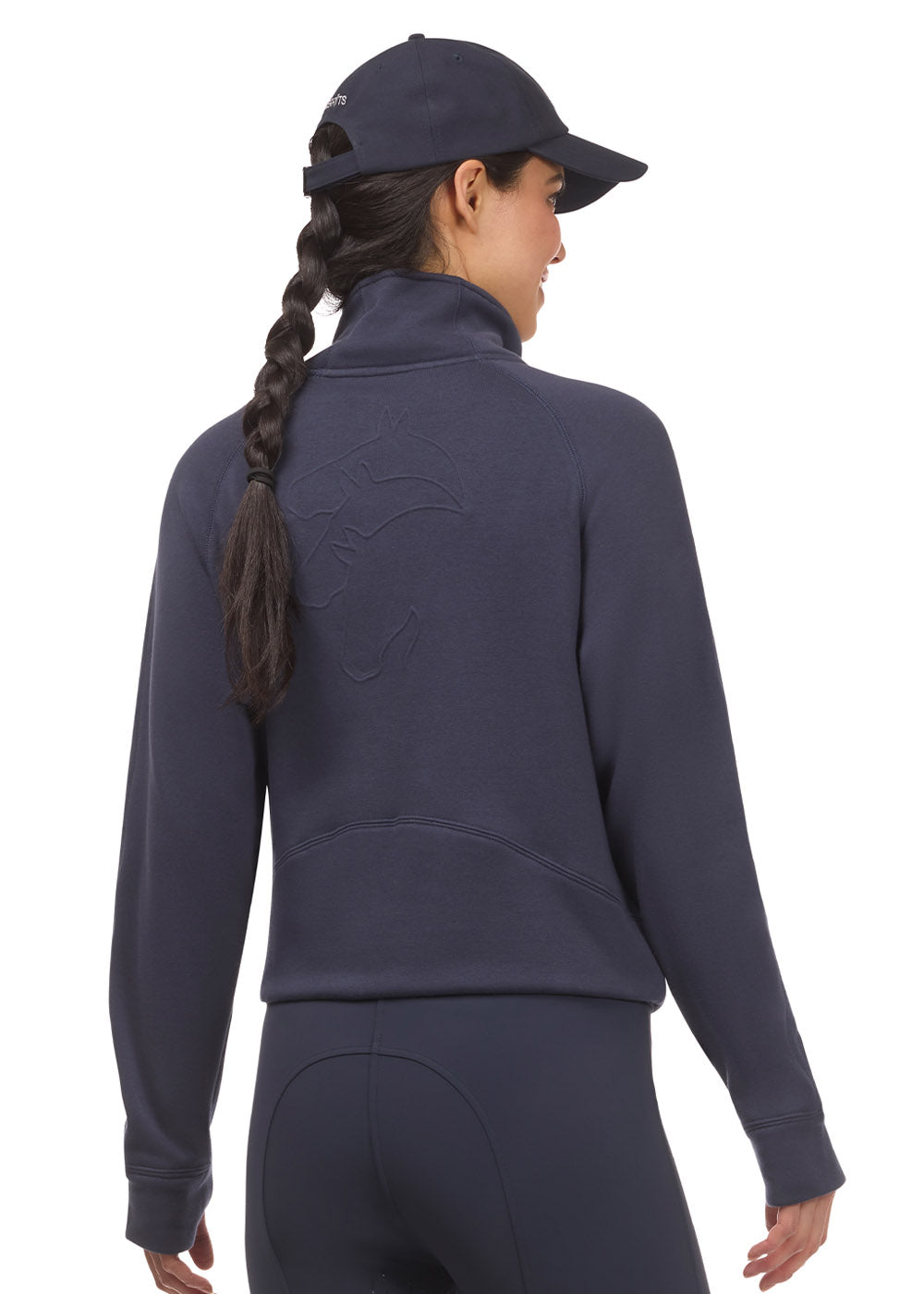 Etched Equine Half Zip Sweatshirt