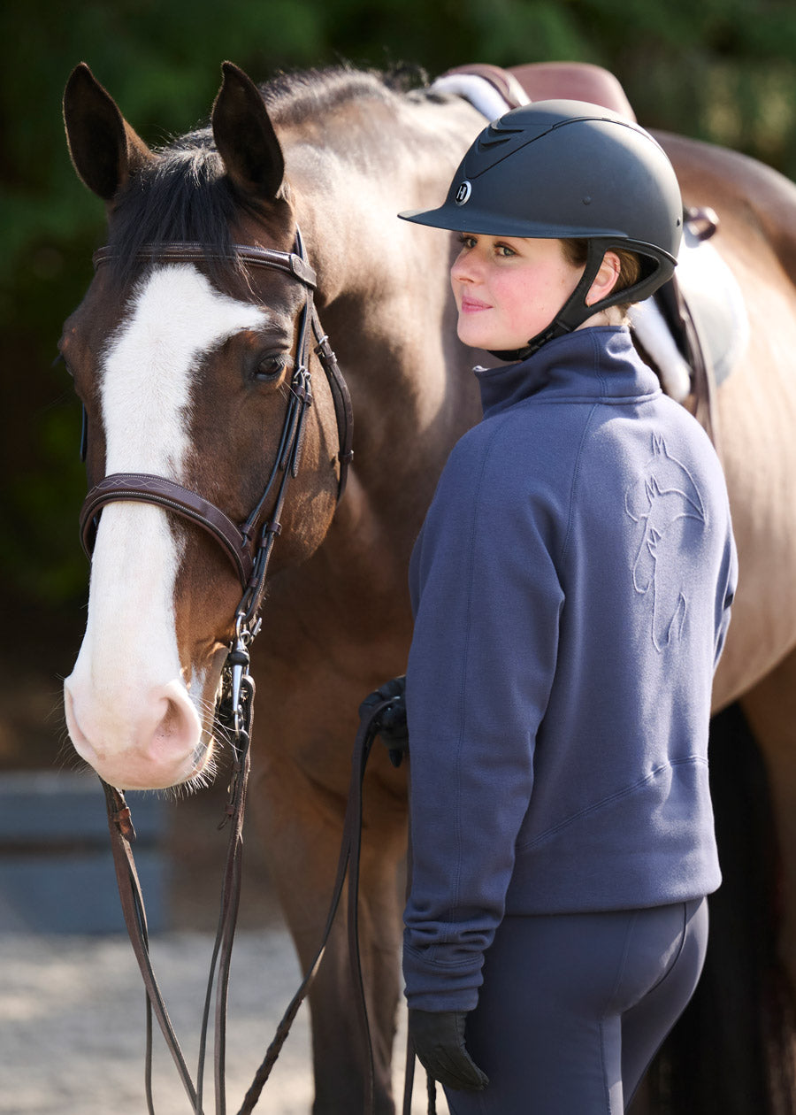 Etched Equine Half Zip Sweatshirt