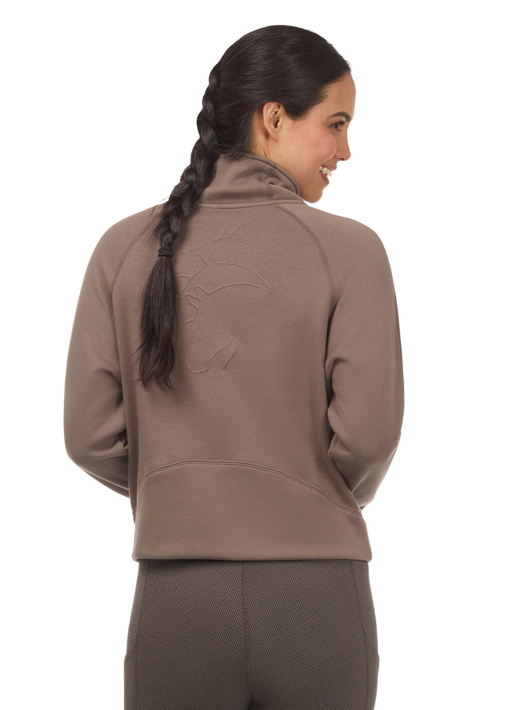 Etched Equine Half Zip Sweatshirt