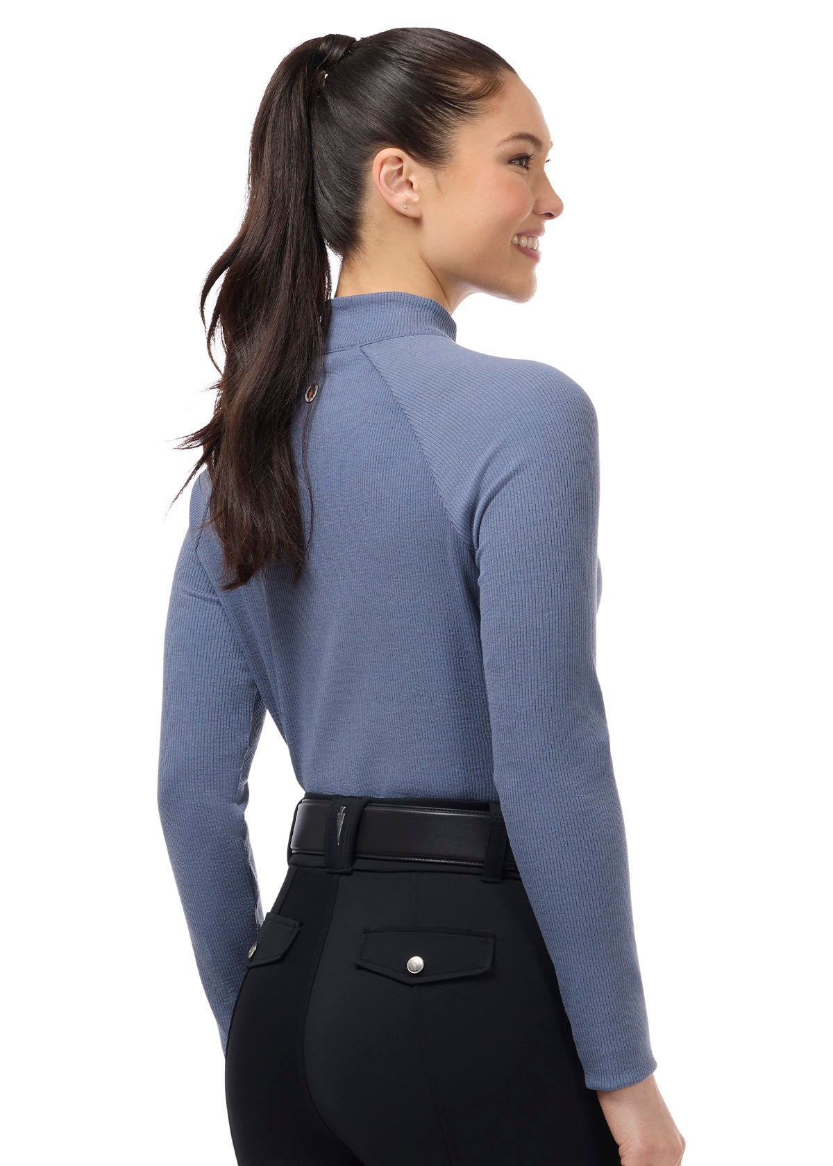 Align Textured Mock Neck Top