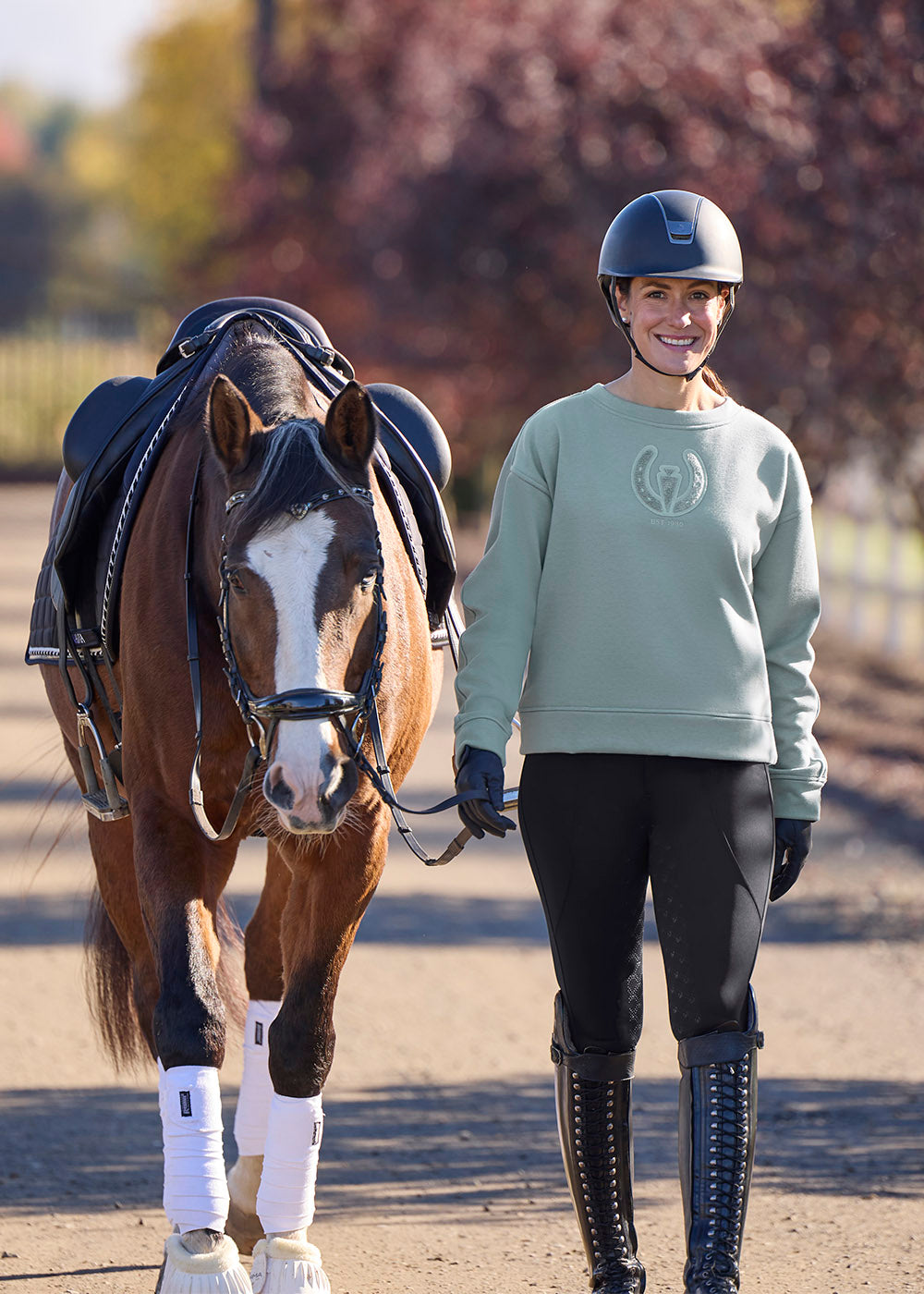 Cozy Crest Plush Fleece Sweatshirt