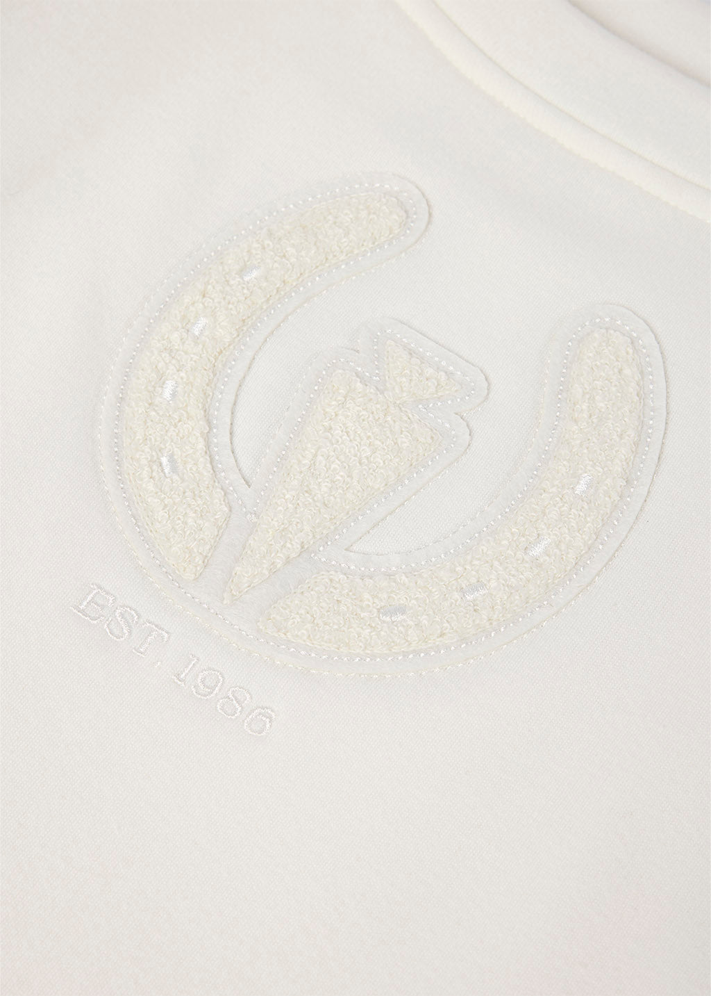 Cozy Crest Plush Fleece Sweatshirt