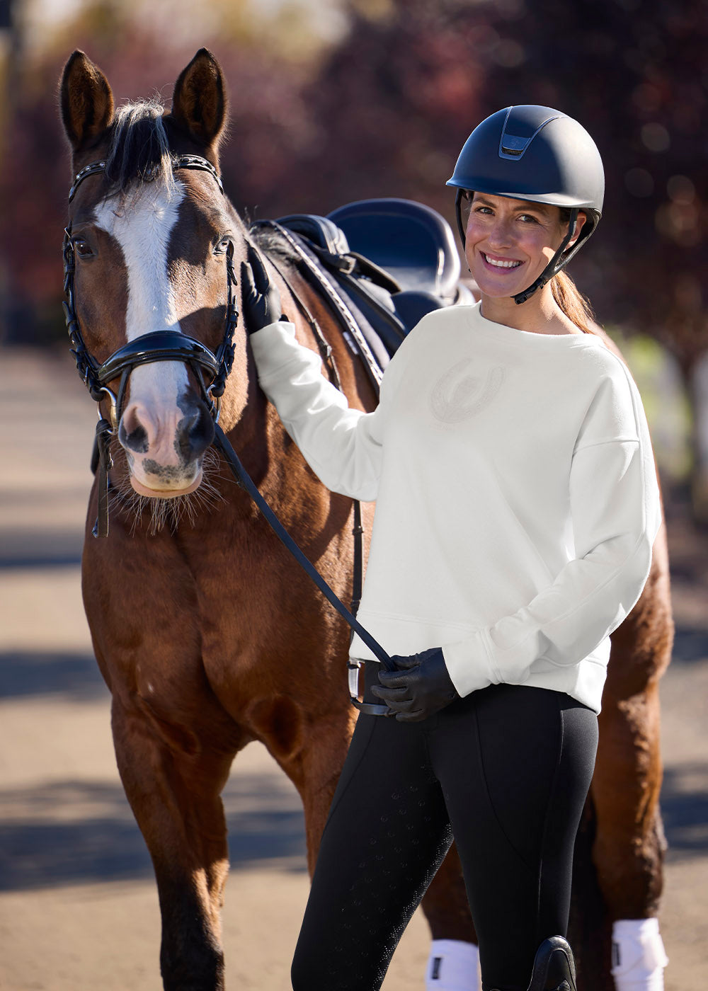 Cozy Crest Plush Fleece Sweatshirt