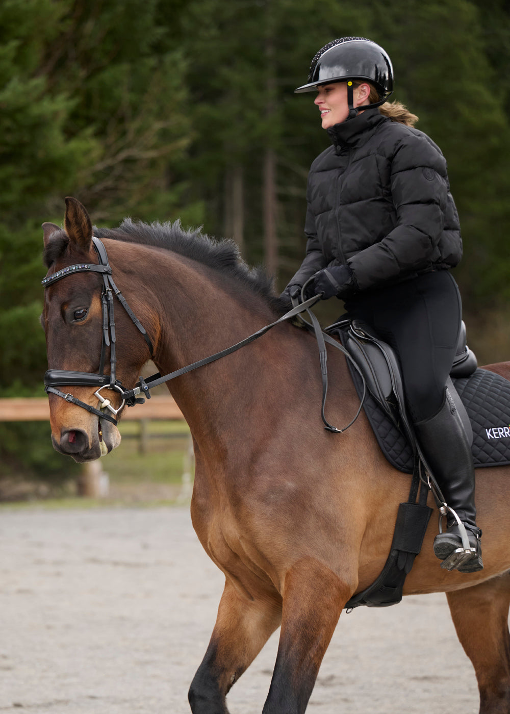 Skyline Houndstooth Puffer Jacket