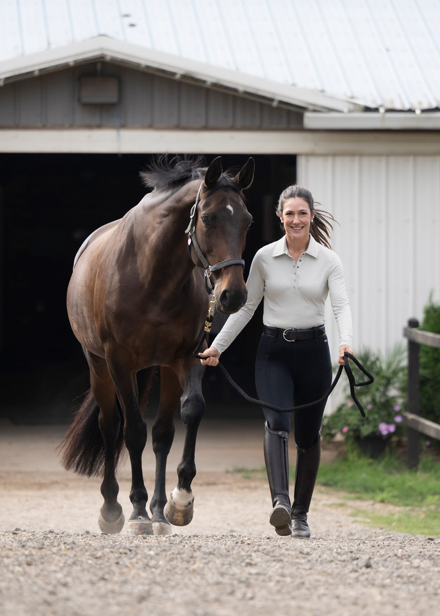 In a Snap Long Sleeve Equestrian Clinic Shirt
