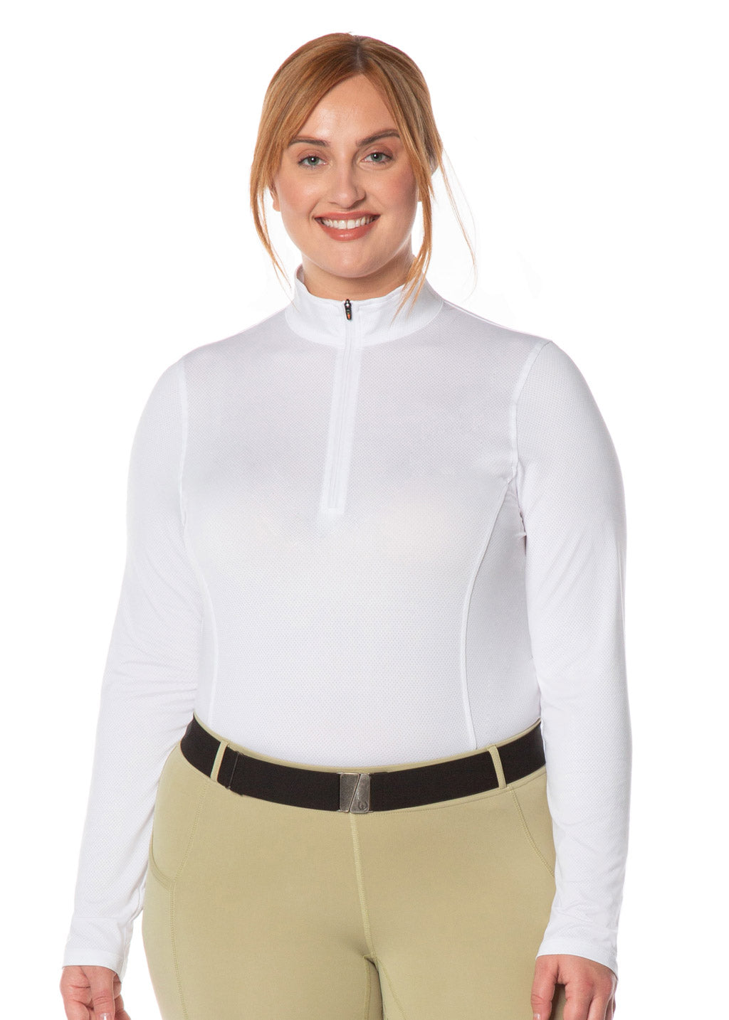 WHITE::variant::Ice Fil Long Sleeve Riding Top for Clubs