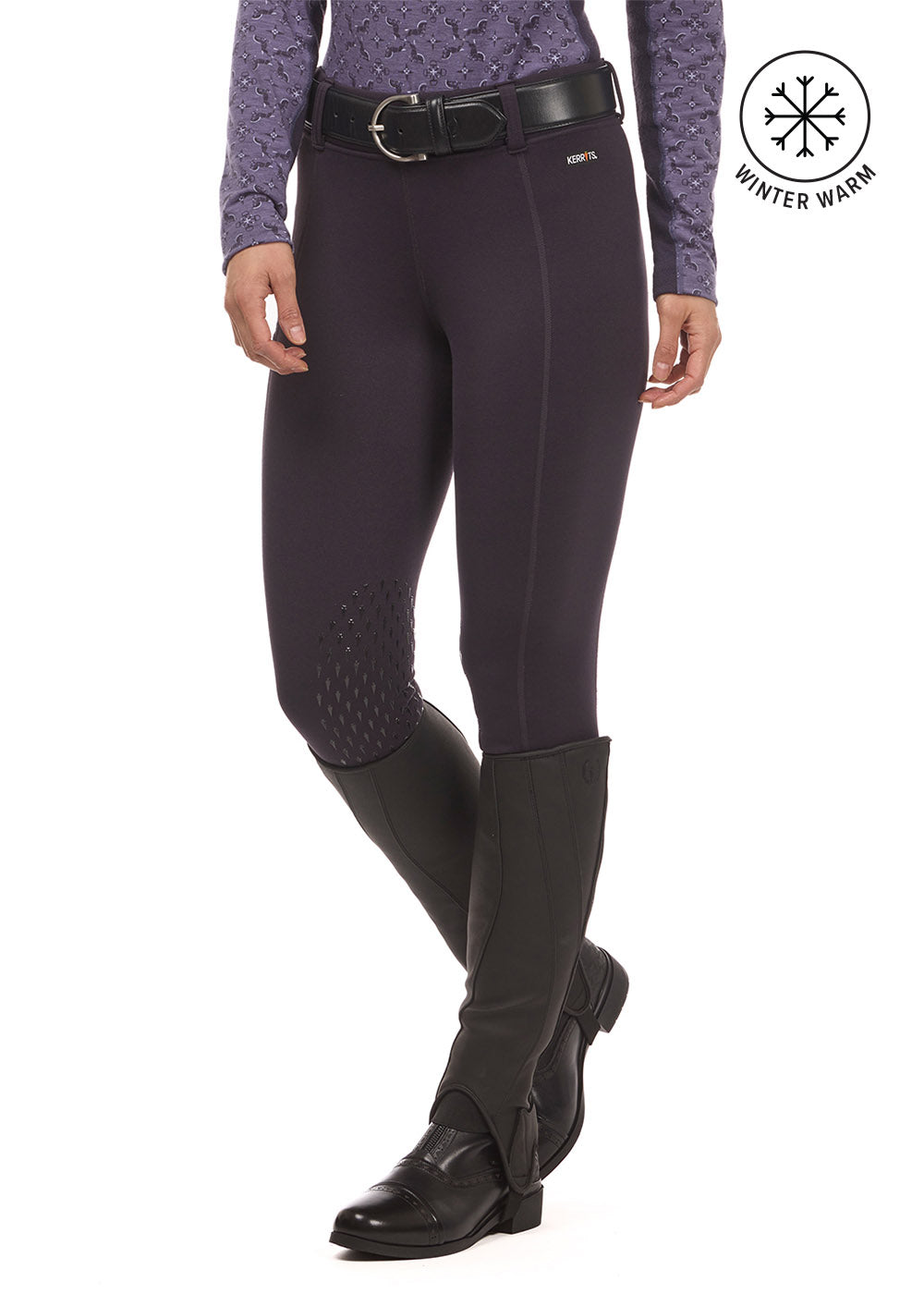 Power Stretch® Fleece Knee Patch Pocket Riding Tight