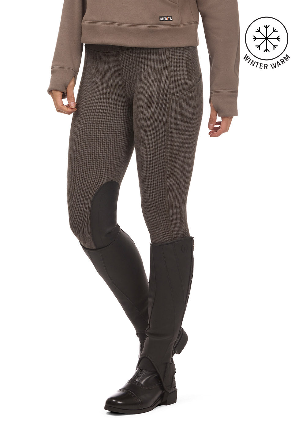 Fleece Lite II Knee Patch Riding Tight