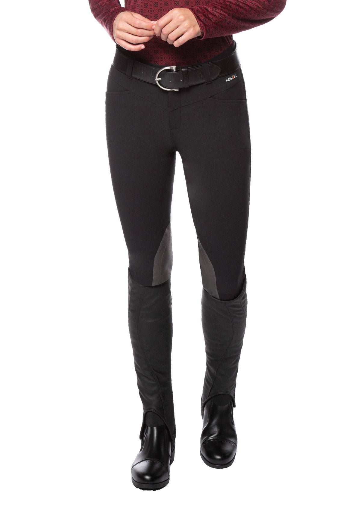 BLACK::variant::Petite Crossover II Knee Patch Breech