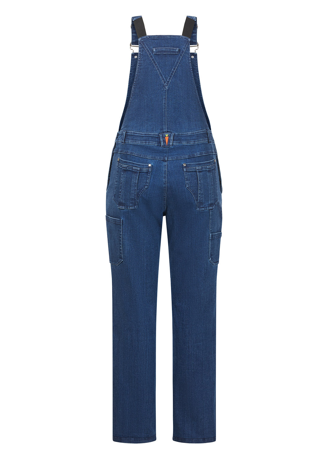 Flat lay, back side up, showing the ergonomically shaped back pockets designed for in-saddle performance