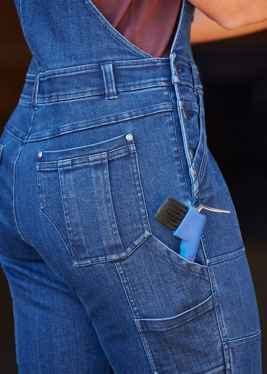 Close-up of the multiple utility pockets