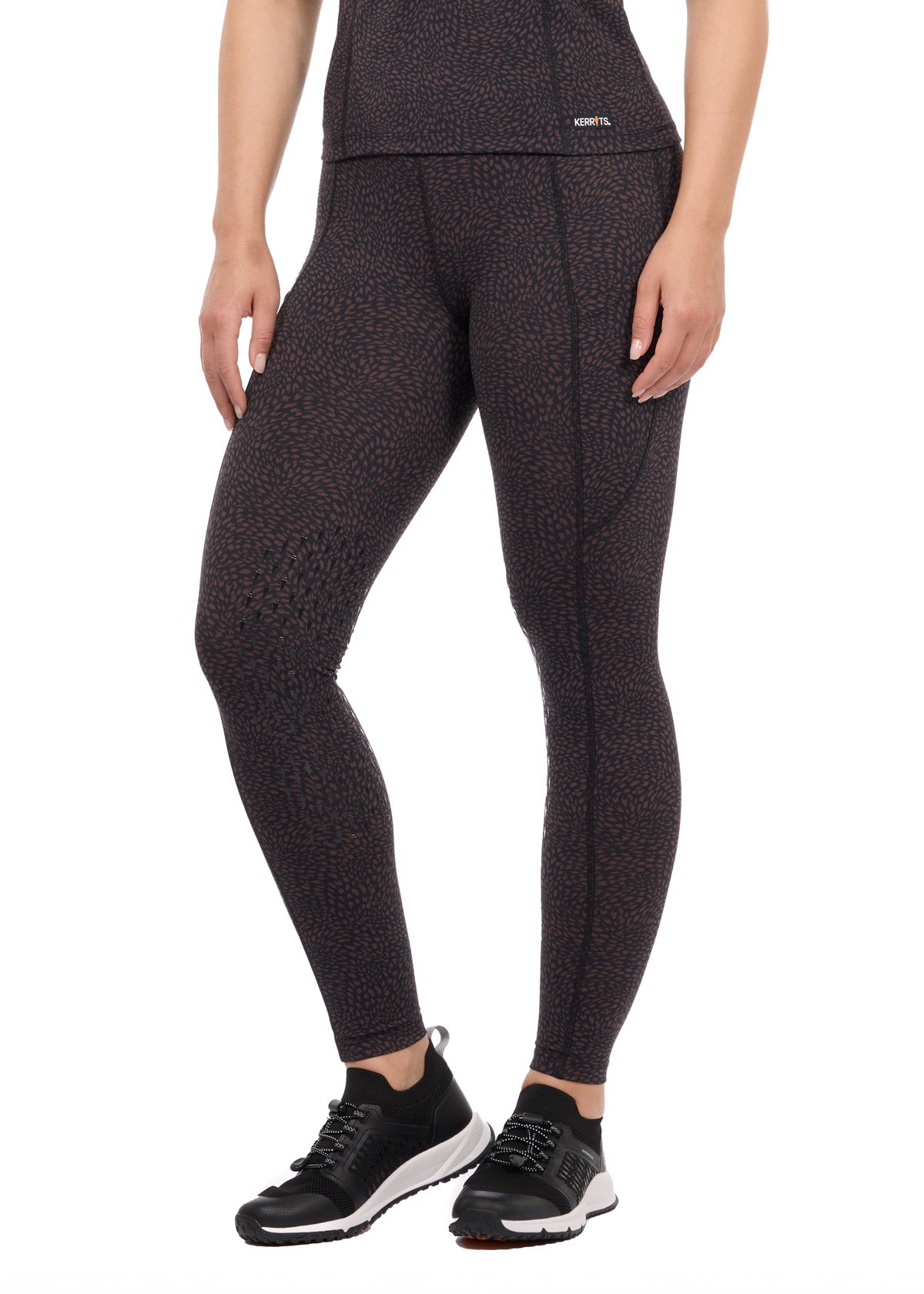 Printed Knee Patch Pocket Sport Tight