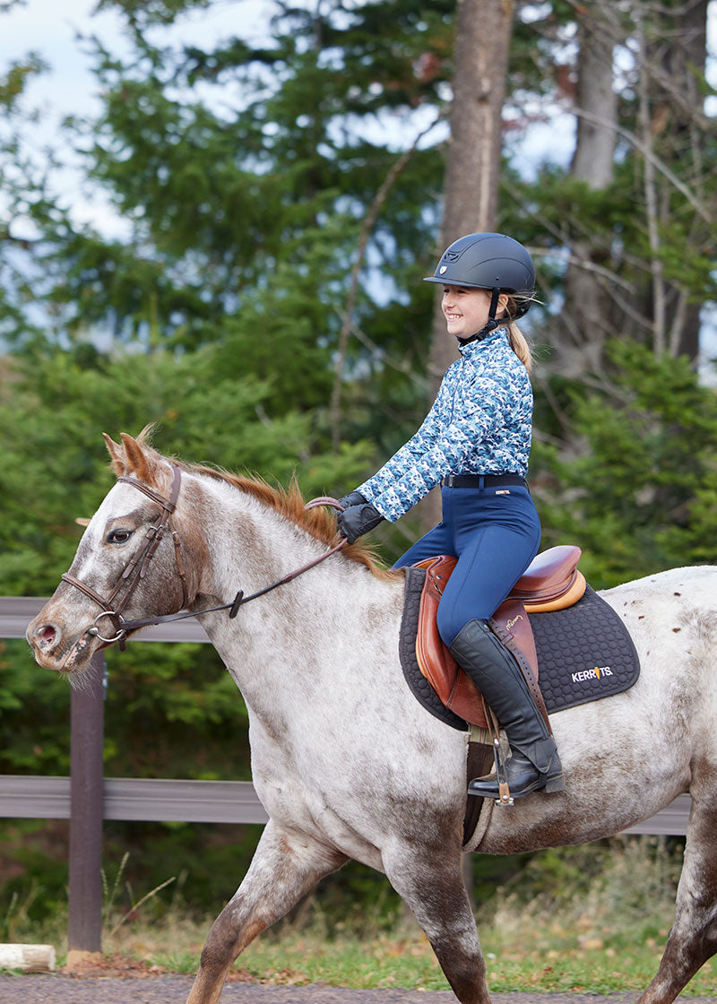 NIGHTSKY GALLOPING HORSES::variant::Kids Next Level Coolcore Long Sleeve Shirt