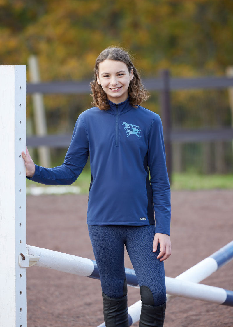 NIGHTSKY::variant::Kids In Stride Quarter Zip Tech Top