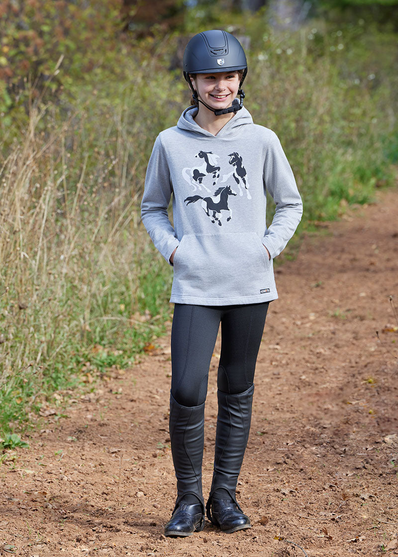 HEATHER GREY::variant::Kids Mod Mare Pullover Hoodie