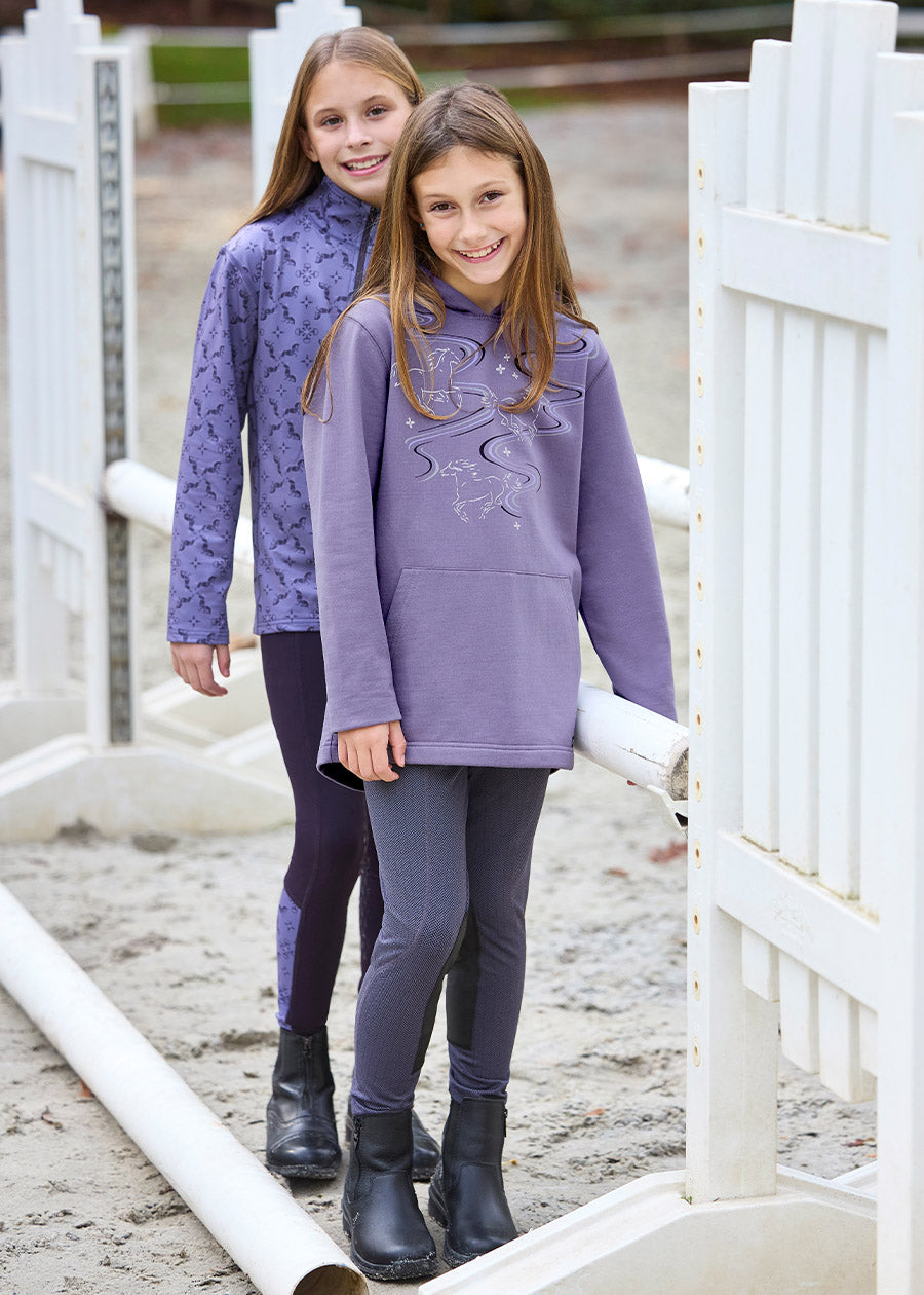 Kids First Level Quarter Zip Stretch Fleece Tech Top