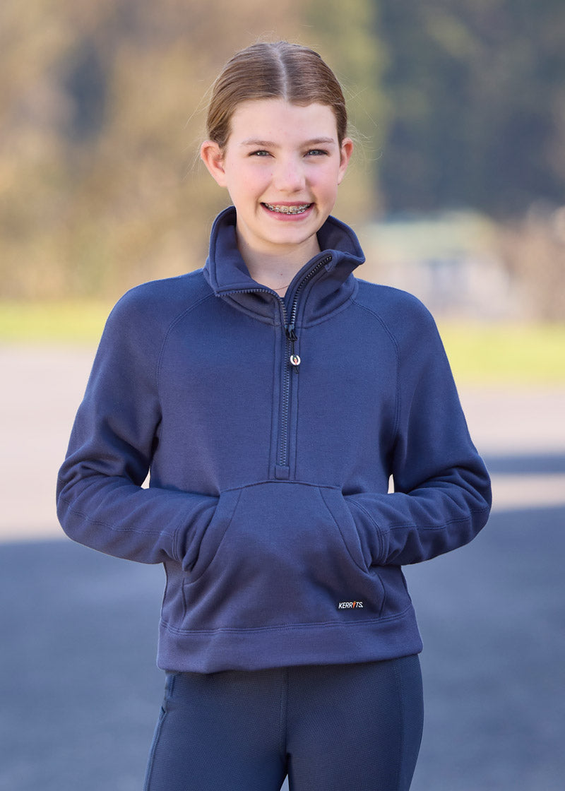 Kids Etched Equine Half Zip Sweatshirt