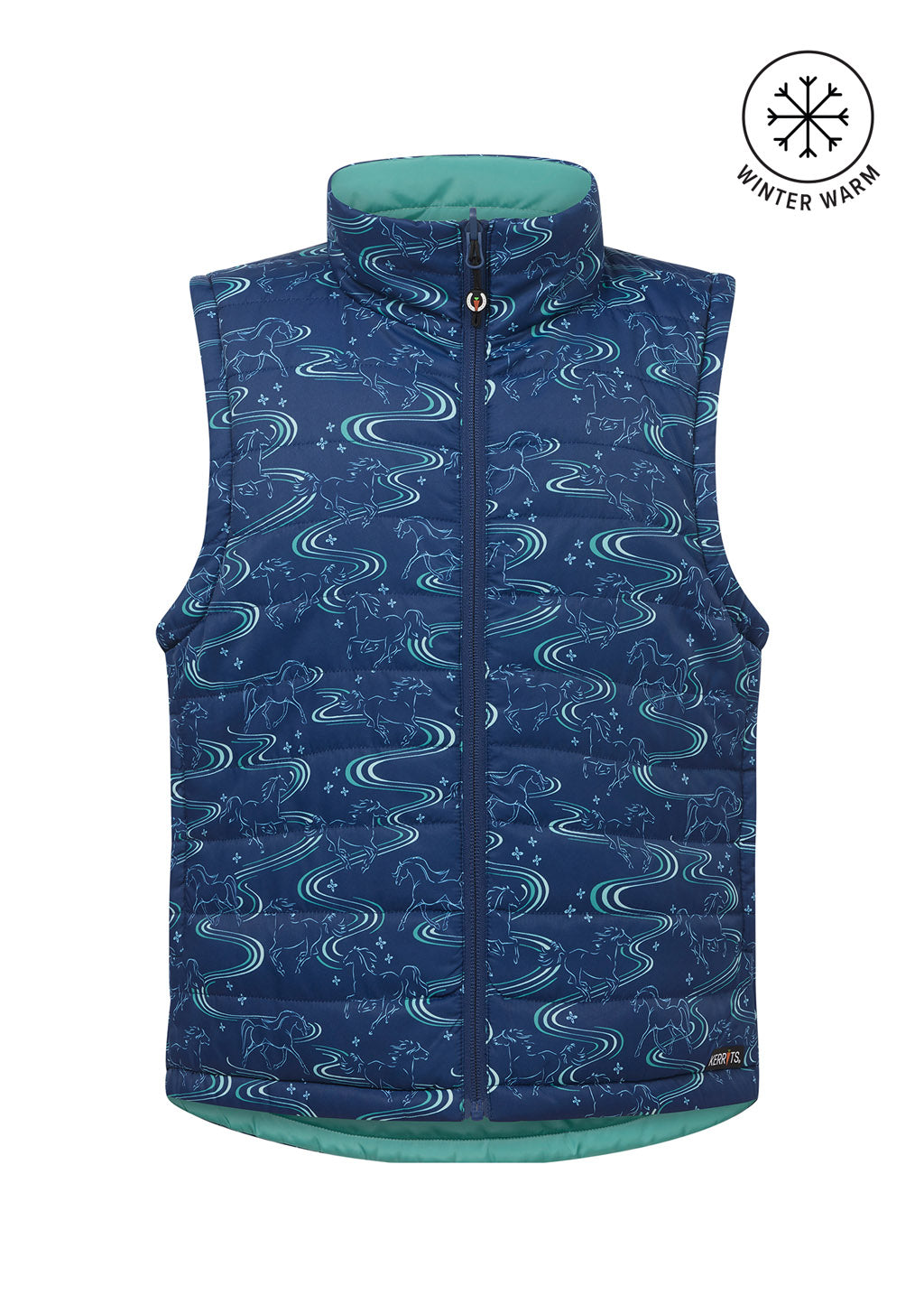 Kids Ride the Wind Reversible Quilted Riding Vest