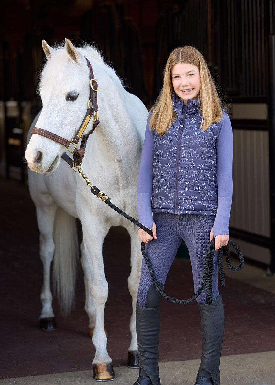 Kids Ride the Wind Reversible Quilted Riding Vest