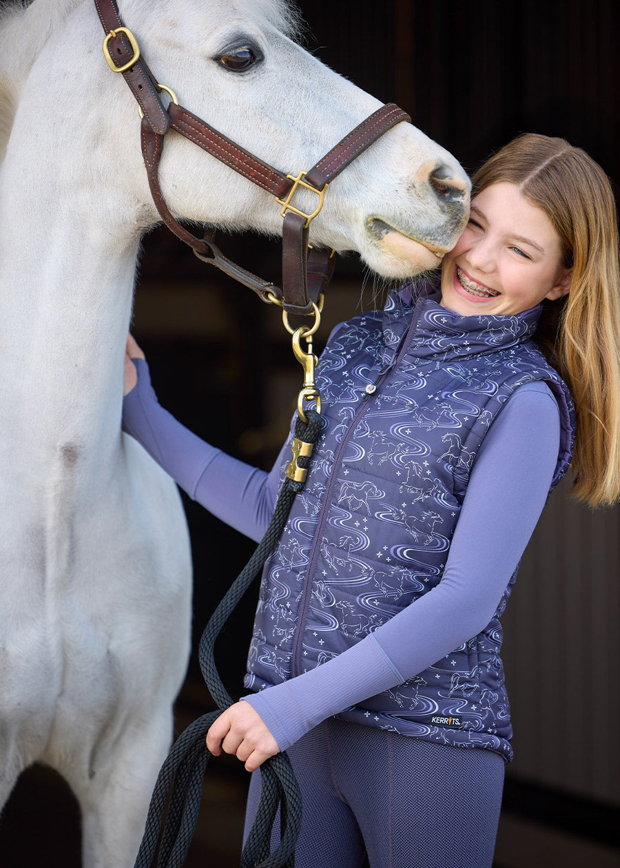 Kids Ride the Wind Reversible Quilted Riding Vest