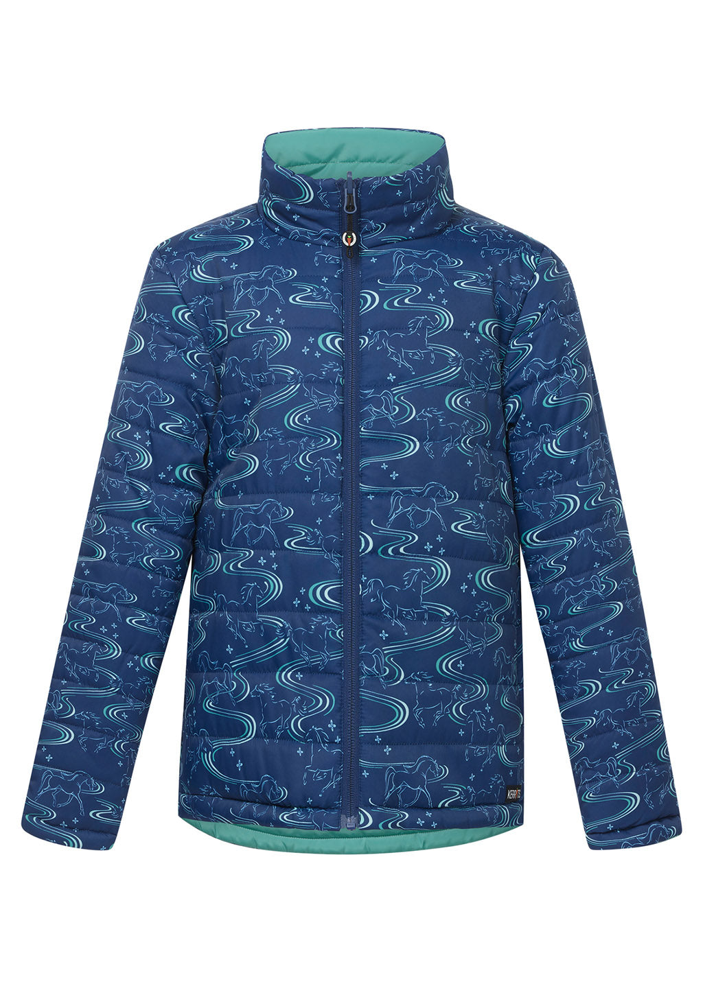 Kids Ride the Wind Reversible Quilted Riding Jacket