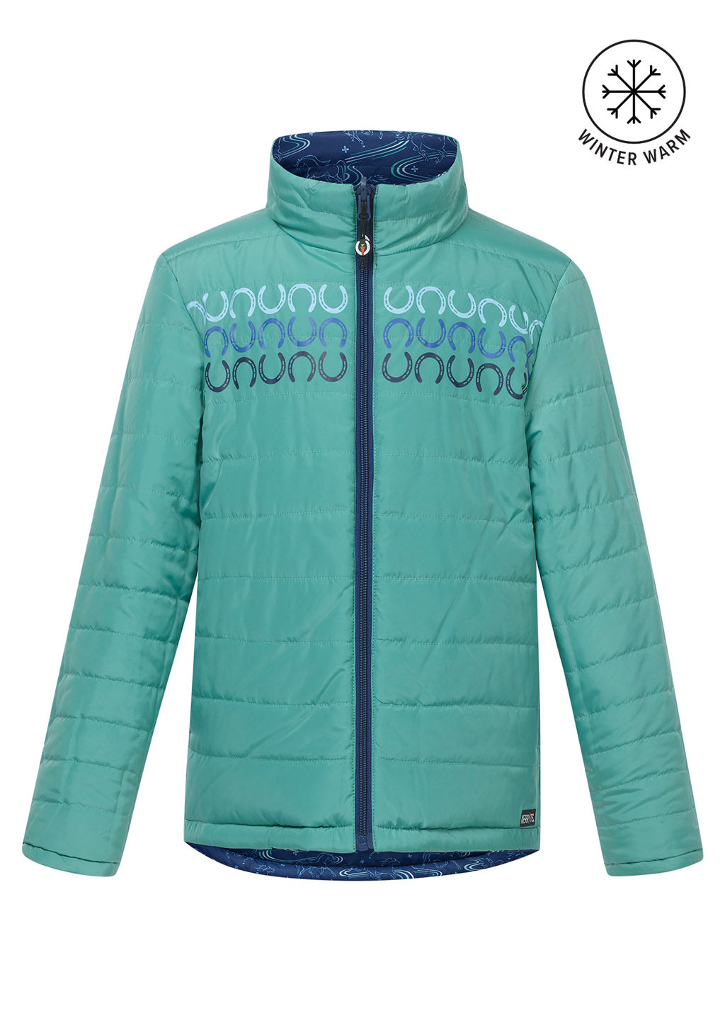 Kids Ride the Wind Reversible Quilted Riding Jacket