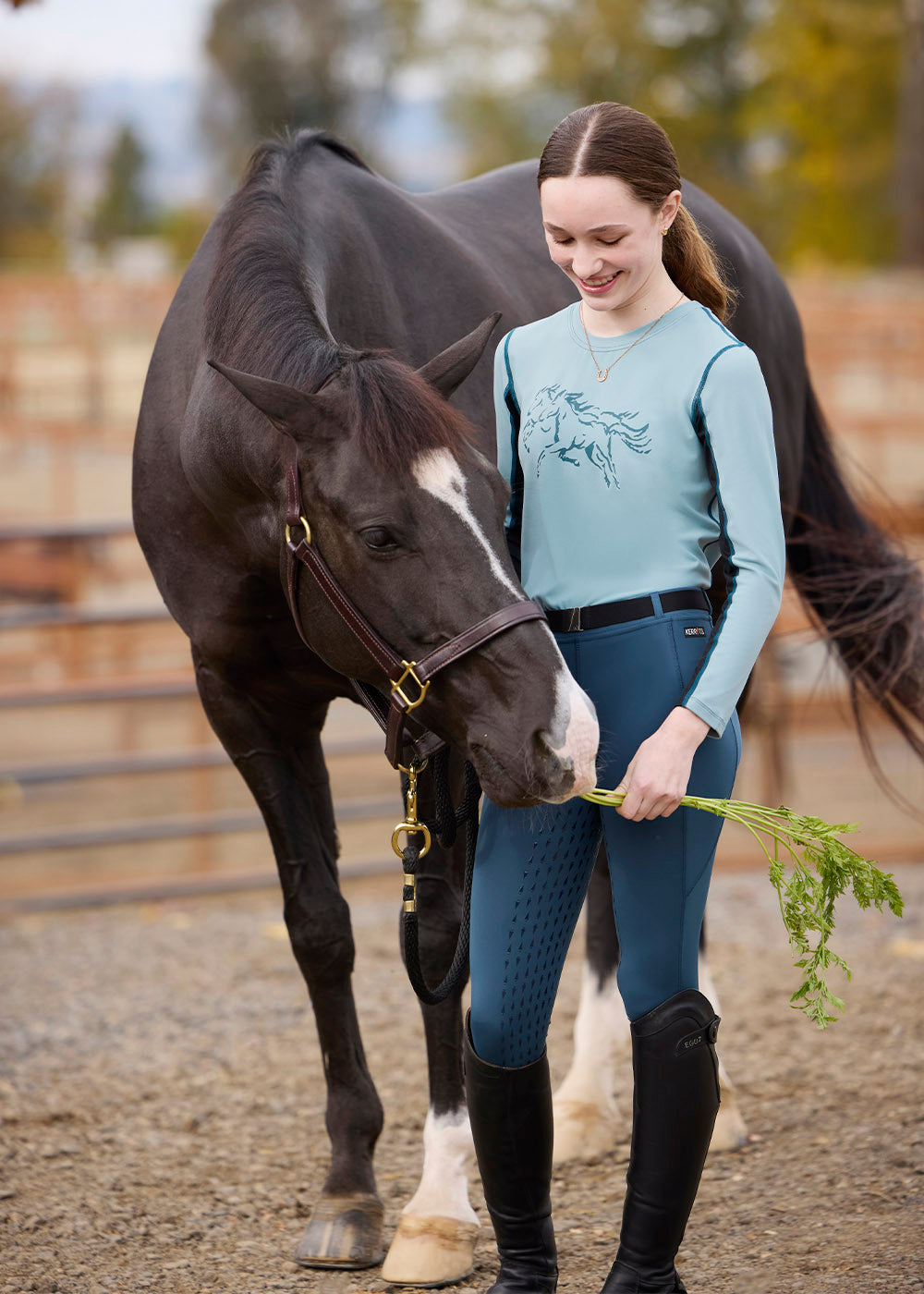 Kids Giddy Up Base Layer Top