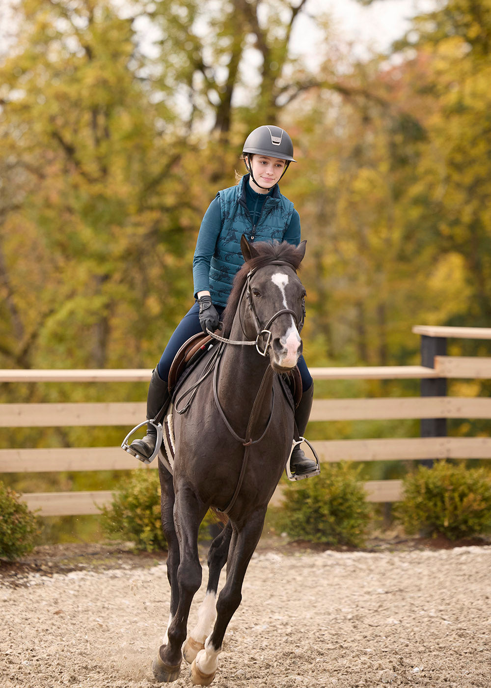Kids Equi Rhythm Lite Quarter Zip Riding Top