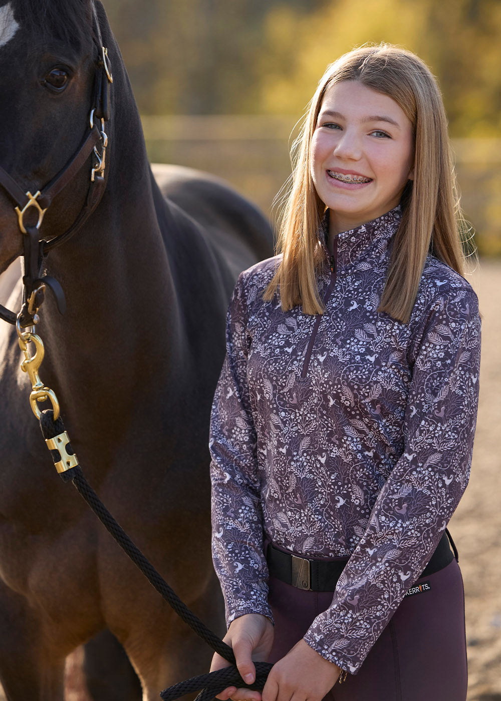 Kids Traverse Quarter Zip Fleece Tech Top