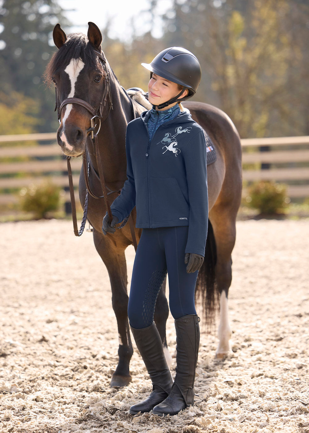 Kids Zip and Whinny Hoodie