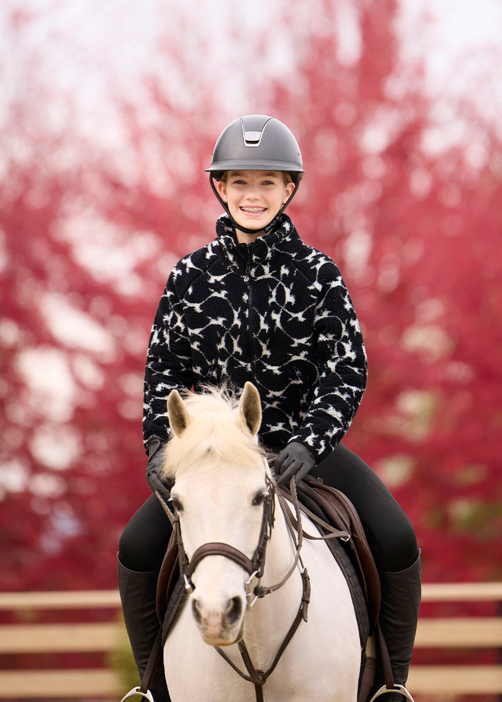 Kids Berber Flying Horse Full Zip Jacket