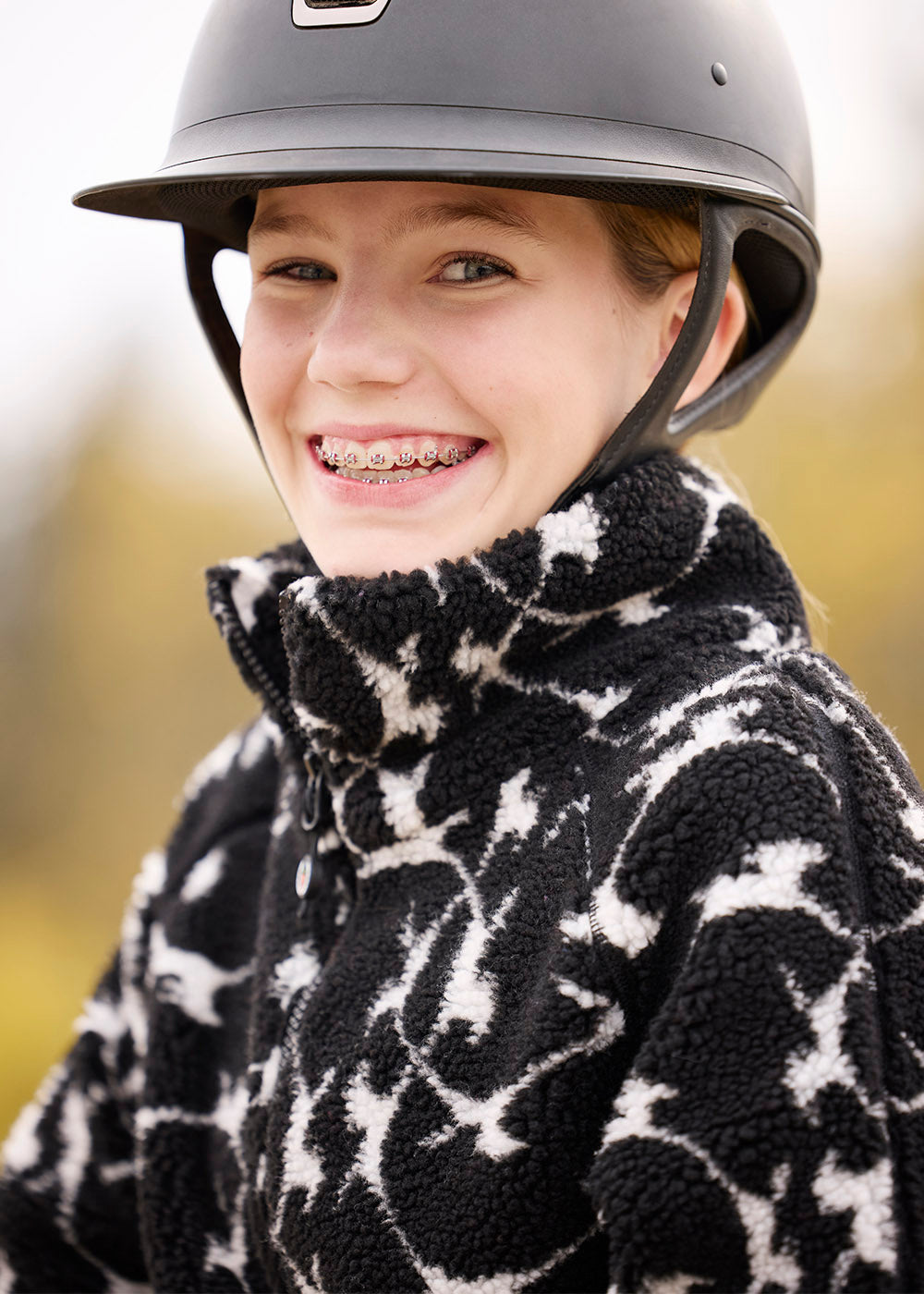 Kids Berber Flying Horse Full Zip Jacket