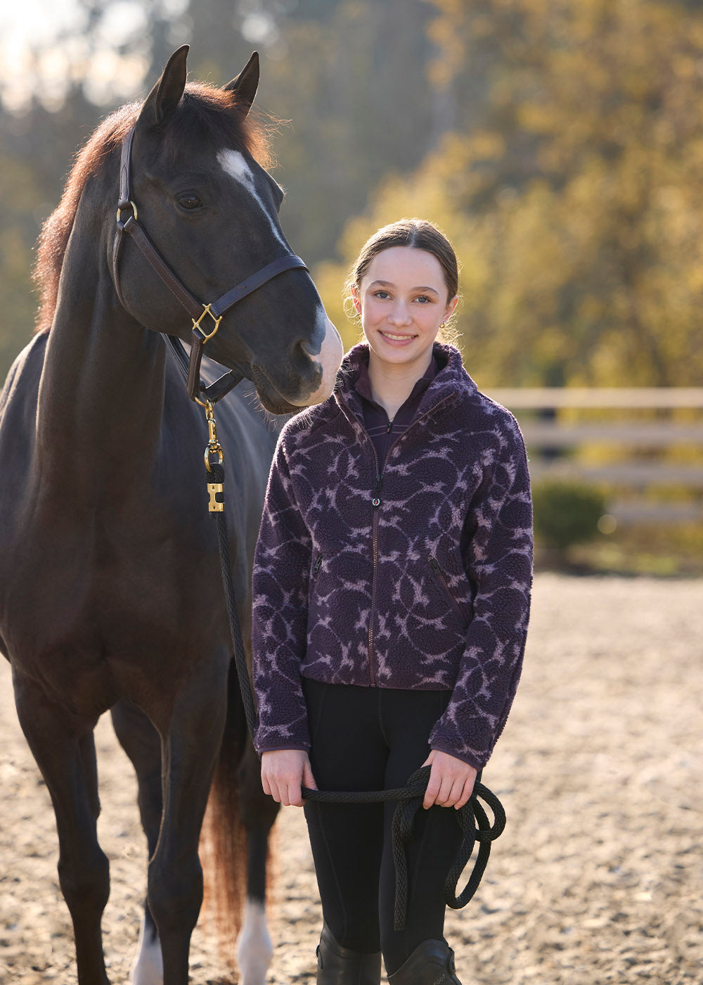 Kids Berber Flying Horse Full Zip Jacket