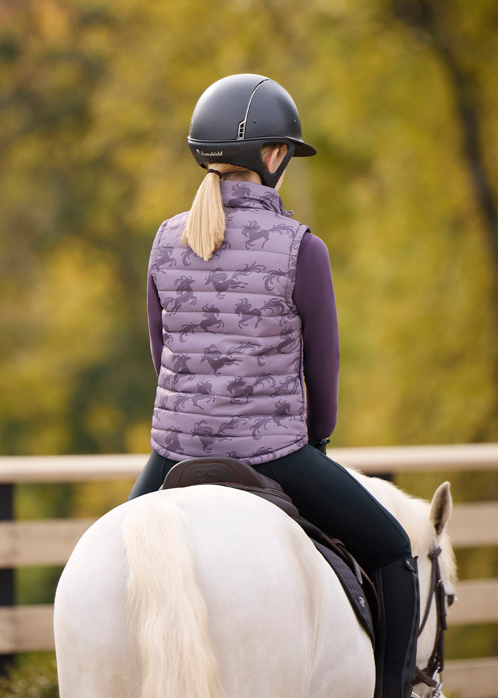 Kids Pony Parade Reversible Quilted Riding Vest