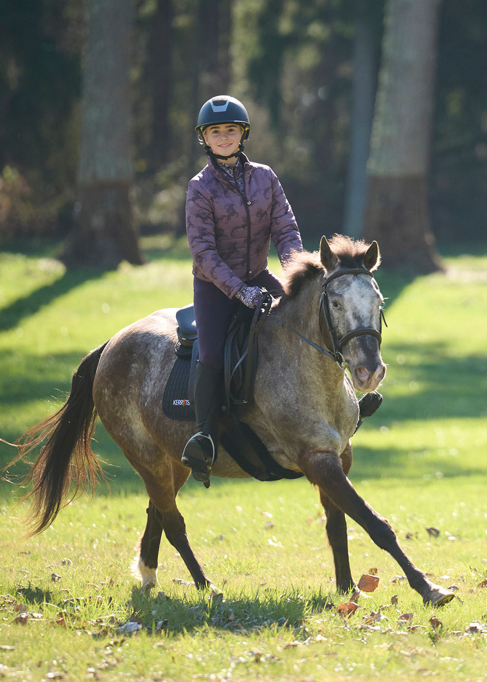 Kids Pony Parade Reversible Quilted Riding Jacket