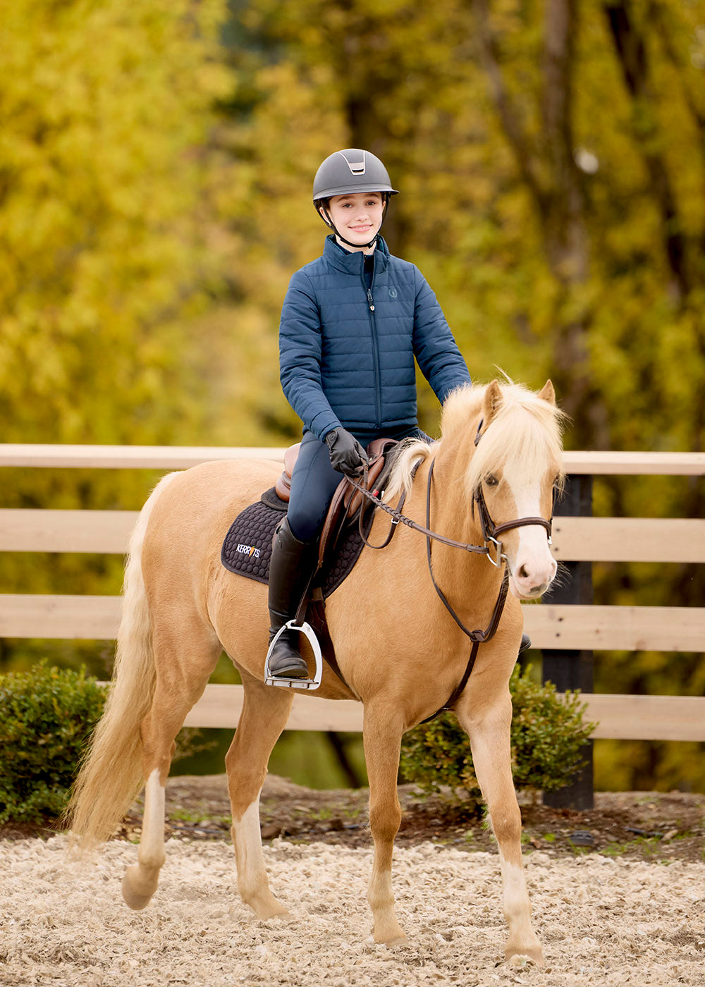 Kids Pony Parade Reversible Quilted Riding Jacket
