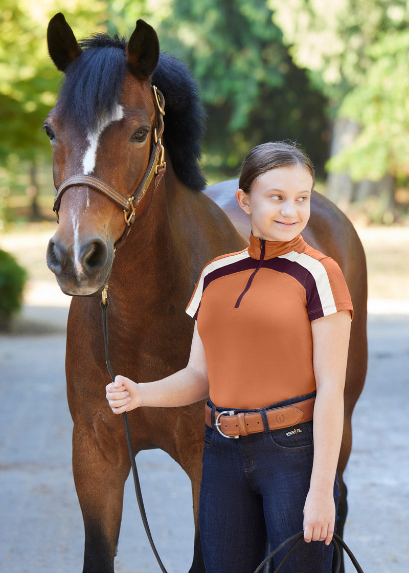 GINGER::variant::Kids Top Rail Coolcore Short Sleeve Shirt