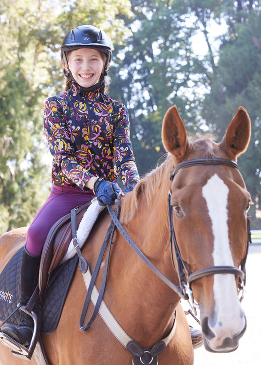 HORSE TREATS::variant::Kids Summer Ride IceFil Long Sleeve Shirt